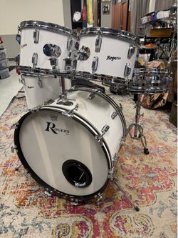 Rogers New England White 5pc Drum Set