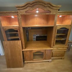 Oak Entertainment Center