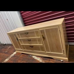 Vintage Korean Dining Set Glass  Hutch And Table Perfect Condition 