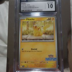 Pokemon TCG Pikachu 214 Black Star Promo Stamped CGC GEM MINT 10