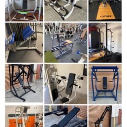 Gym Equipment, Lat, Leg, Chest & Smith Machines, Home Gyms, Leg Press, Rower, Dumbbells, Squat Racks, Benches 