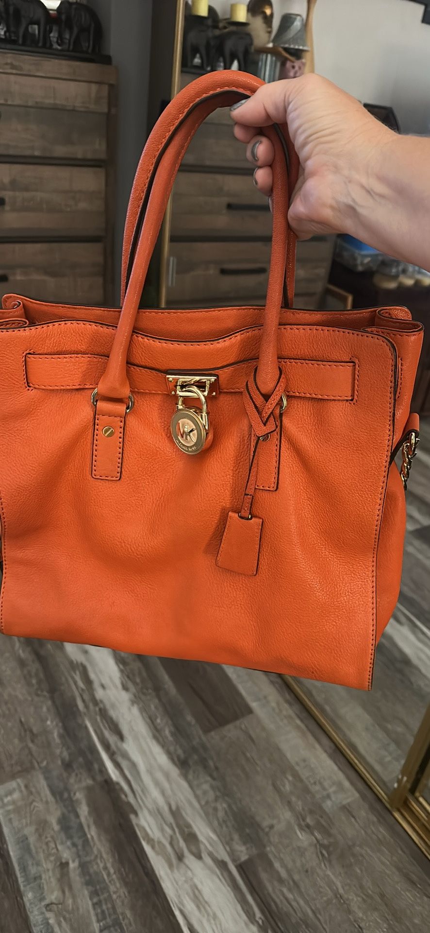 Orange Michael Kors Purse Handbag
