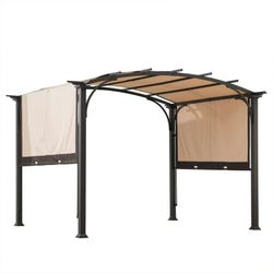 9 x 11 Foot Arched Pergola Cover Outdoor Roof Shaded Canopy Tent