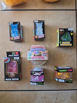Squishy Squeeze Toy Bundle – 7 Pieces