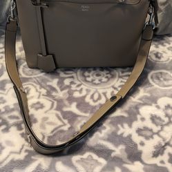 *”FEND1  By The Way medium Handbag Shoulder bag leather gray/Tan