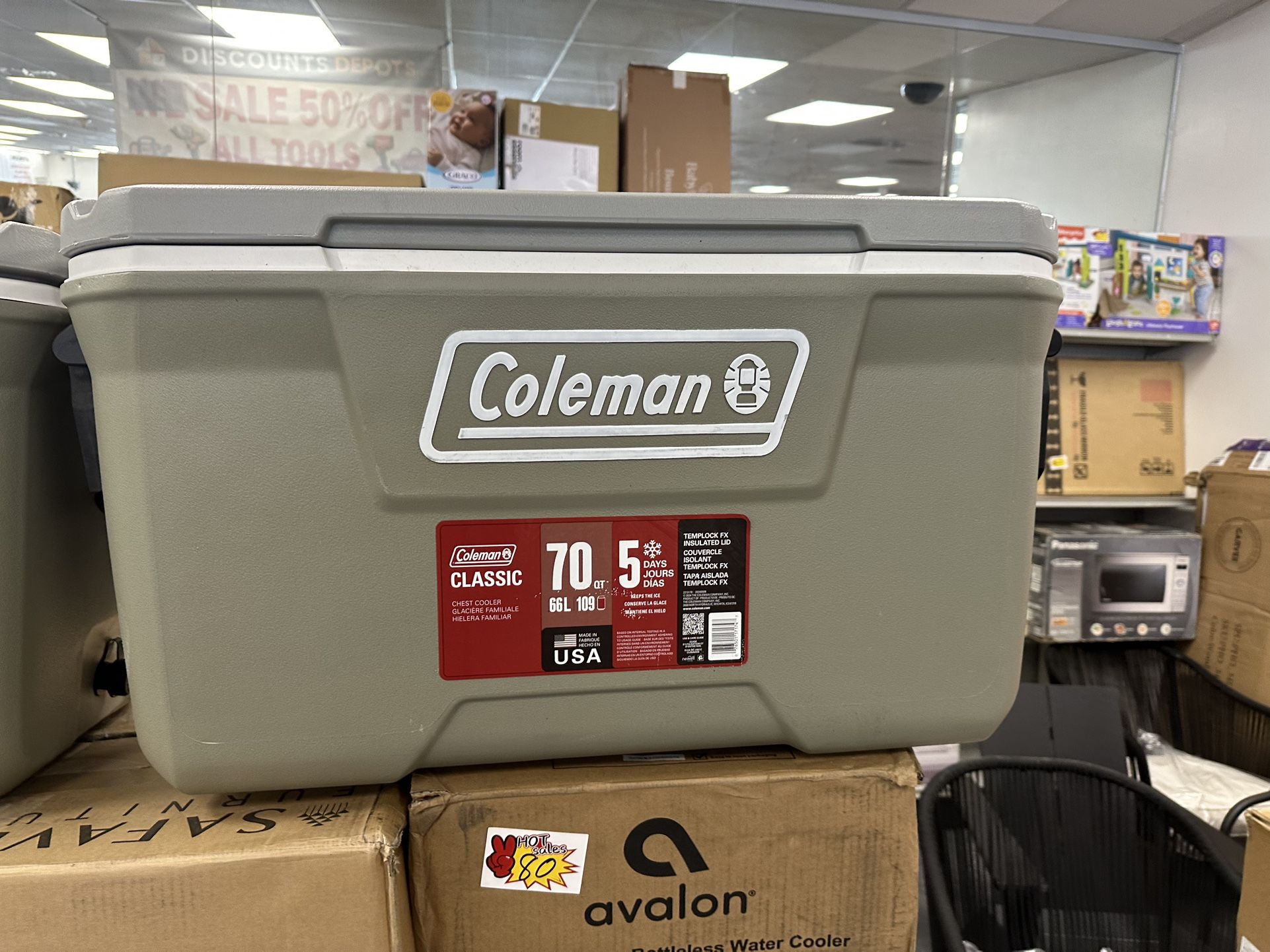 coleman cooler $40 dlls