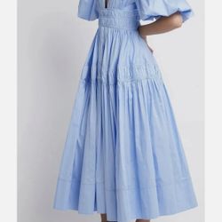 AJE Fallingwater Gathered Midi Dress - Size US 4/ UK 8, Excellent condition