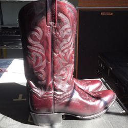 Dan Post, Size 11D, Cranberry Red Cowboy Boots