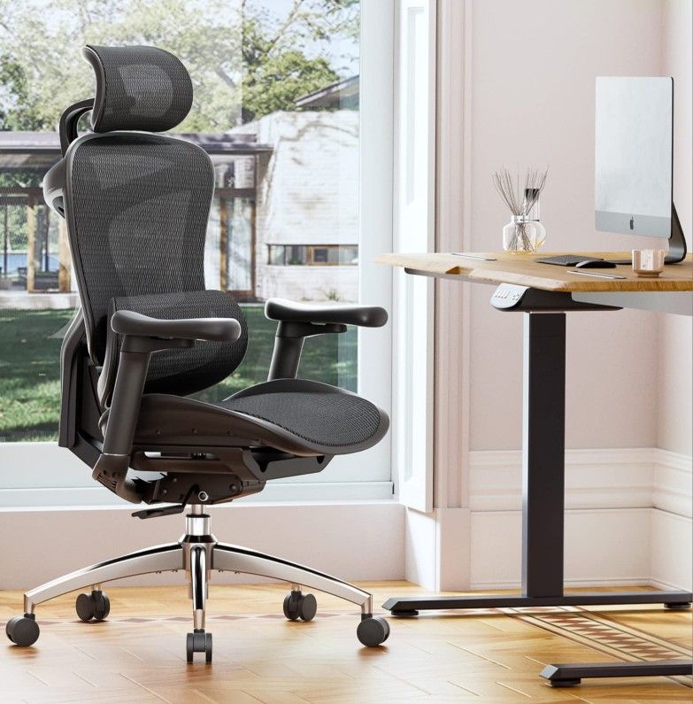 SIHOO Doro C300 Pro Ergonomic Office Chair with Ultra-Soft 6D Armrests, Dynamic Lumbar Support