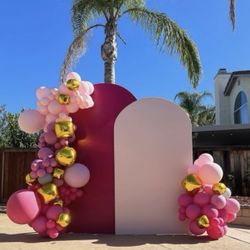 Party Backdrop And Candy Cart