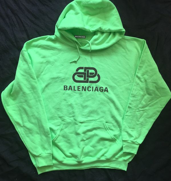 balenciaga hoodie neon