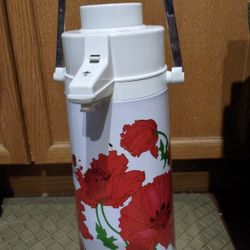Vintage Coffee Pot Pump Dispenser Thermos Hiking Camping