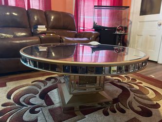 Gold coffee table