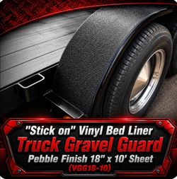 "Stick on" Vinyl Bed Liner Truck Gravel Guard Pebble Finish 18"x 10' Sheet