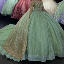 Tinker bell Quinceañera Dress 
