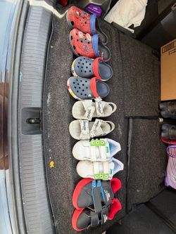 Size 10c-11c toddler shoes and crocs