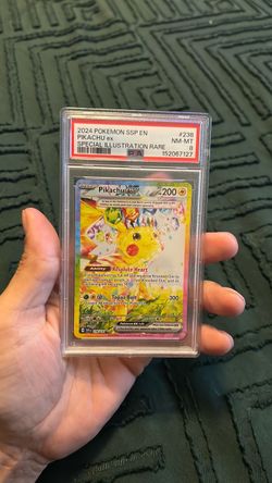 PSA 8 Pikachu ex Special Illustration Rare