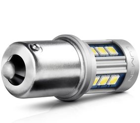 Pair Of Lumen LED Light Bulb White - 1156 Brake Light Bulb Replacement 1073, 1141 3030 SMD Canbus 12V Exterior Lights