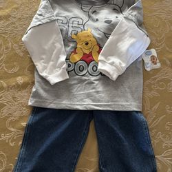 24 M New Disney Winnie The Pooh Outfit 2004 