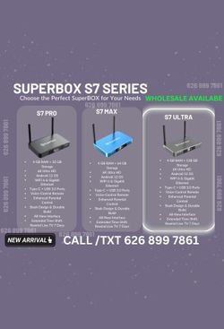 Superbox Superbox S6 Max S6 Pro S6 Ultra Superbox S7 Max S7 Pro S7 Ultra Super Box  Vseebox   Vsee Box Superbox 💥 Brand New Box   