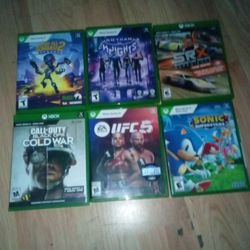 Six Games Xbox X Played Couple Times 