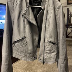 Metaphor Faux Leather Jacket