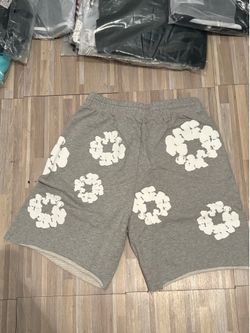 Grey Denim tears shorts