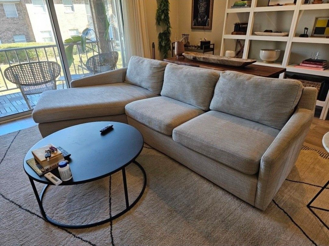 West Elm Trapez 2 Piece Sectional Sofa With Chaise