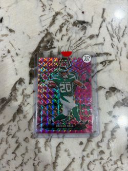Breece Hall Panini Mosaic Pink Prizm Football Card
