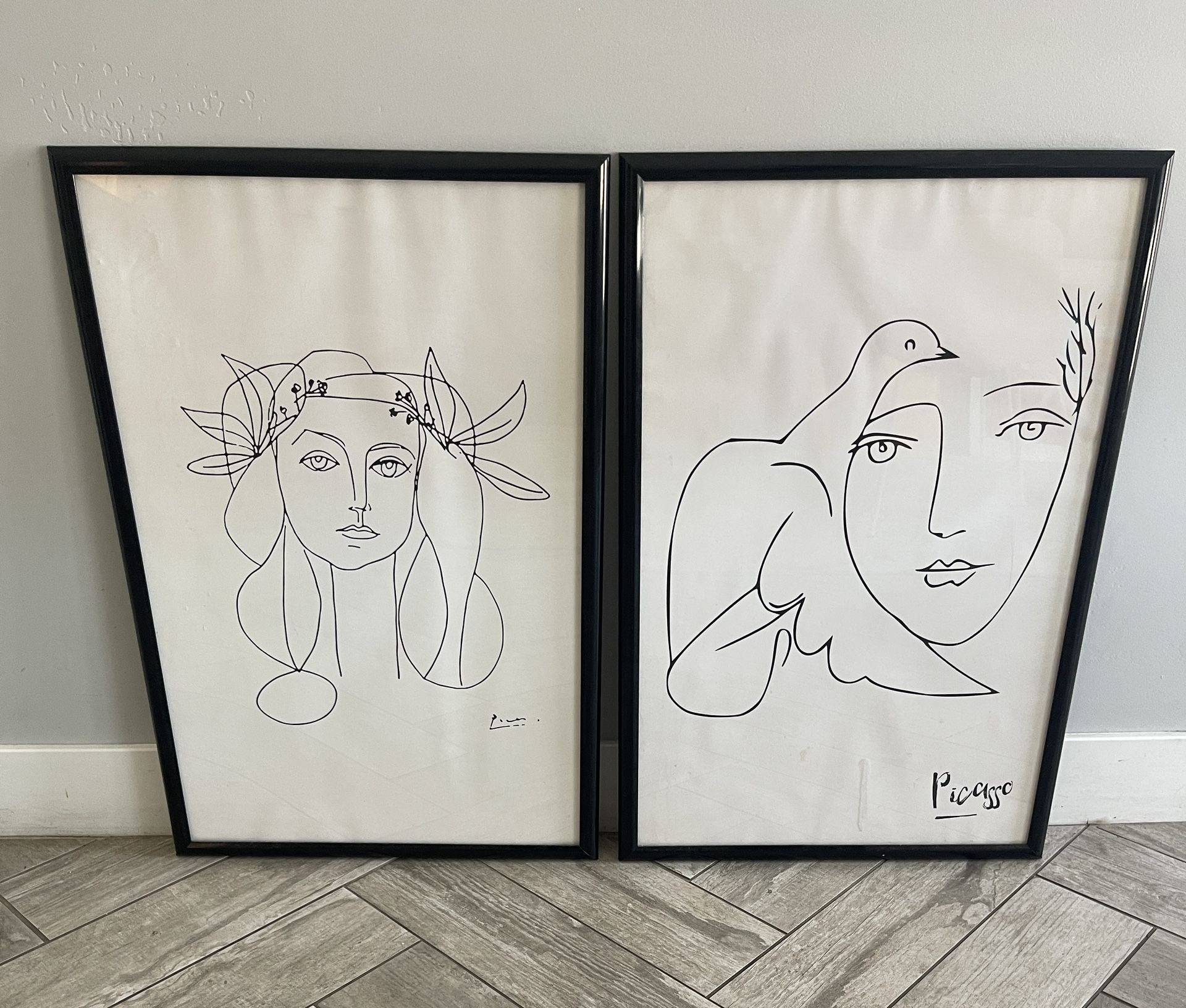 Black Framed Art Print, Picasso Posters (set of 2)
