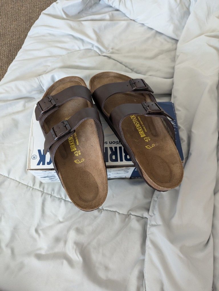 Brand New Vintage Birkenstock Arizona Leather Sandals - Men's 10