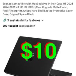 Compatible with MacBook Pro 14 inch Case M5 2025 2024-2021 M4 M3 M2 M1 Pro/Max, Upgrade Matte Finish, Anti-Fingerprint, Grippy Hard Shell Laptop Prote