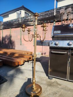 4ft Gold Candle Holder