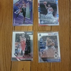 Laminated Famous Basketball Player Cards