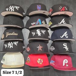 Fitted Hats In St Louis Various Teams And Styles Size 7 1/2