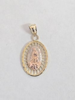 14kt Gold Virgin Mary Charm