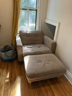 Chair and Ottoman 