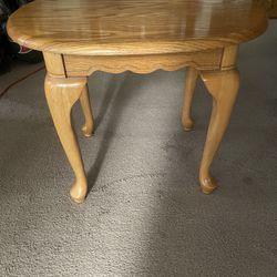  Wood End Table 