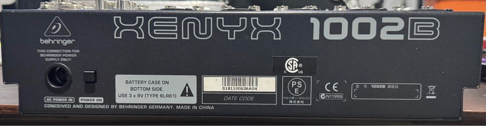 Behringer xenyx 1002B Line Mixer