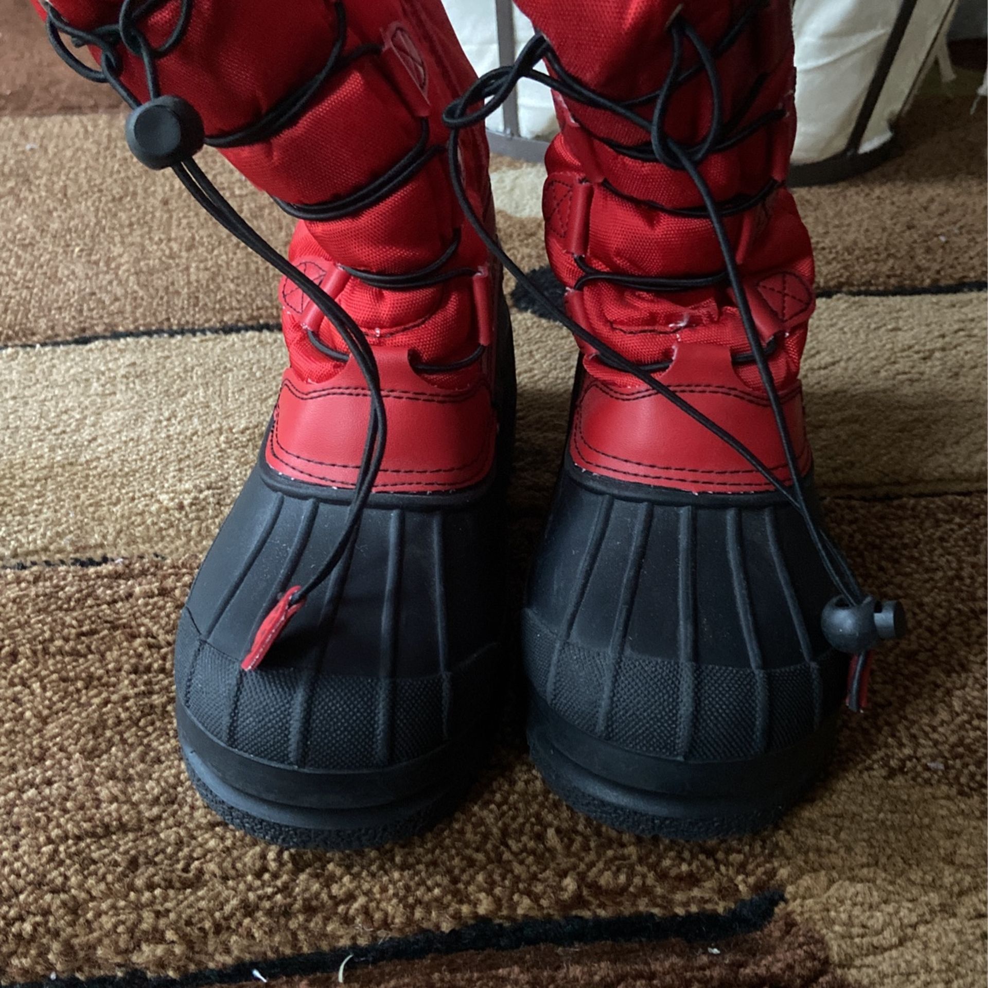 DREAM PAIRS Boys & Girls Faux Fur-Lined Winter Snow Boots