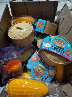 Assorted box full of different stress toys squishy dumpling