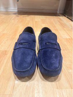 Ferragamo Newton Suede Loafers 10.5 size Mens