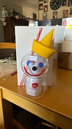 Jack in the box glass sipper cup