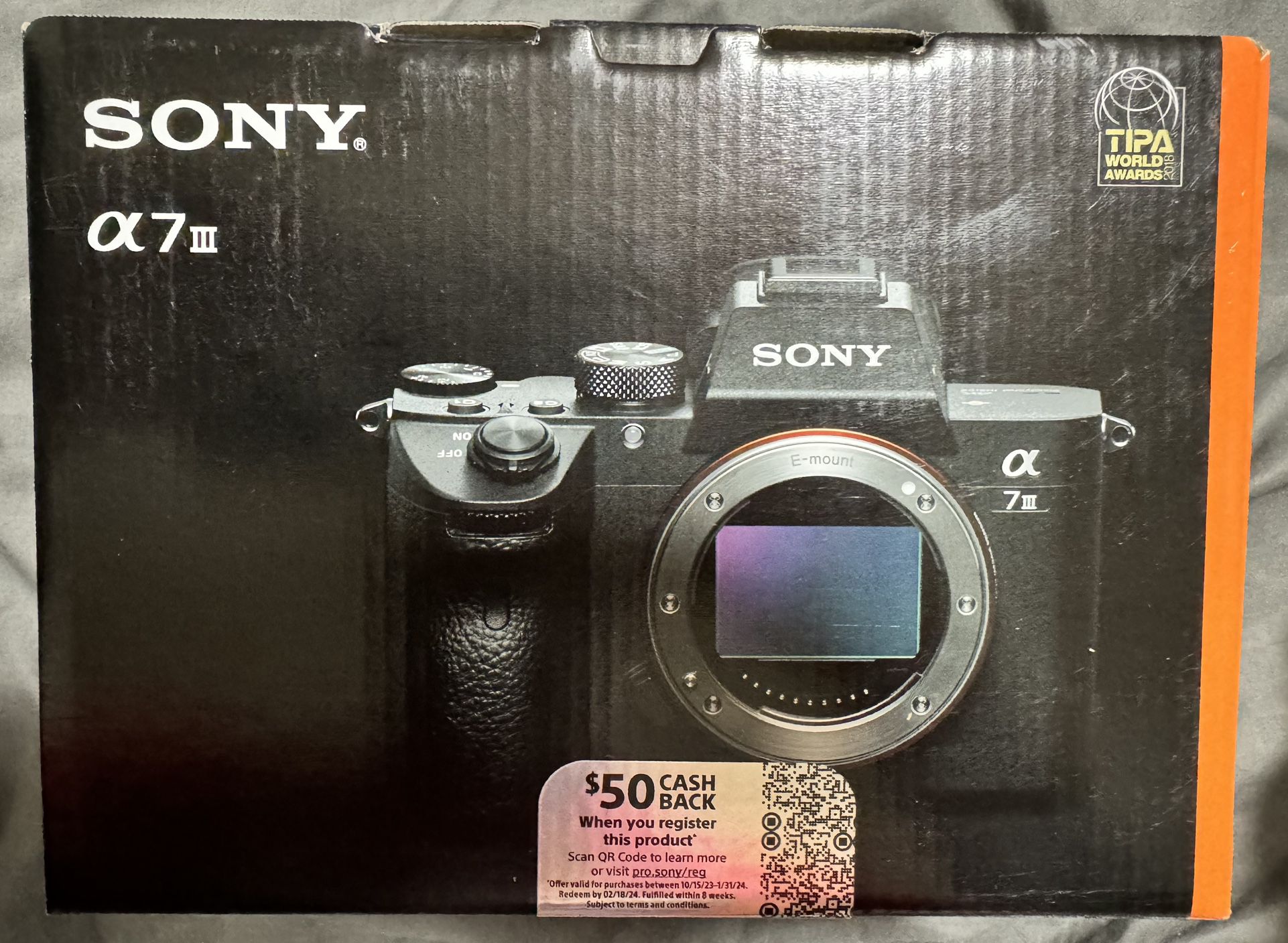 Sony Alpha a7 III Full Frame Mirrorless Digital Camera Body Only - Brand New 