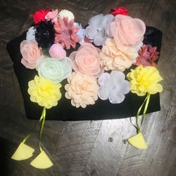 Beautiful Floral Corset  Absolutely Adorable 