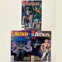 DC Comics Batman Shadow Box Parts #1-#3. Batman Issue #467, #468, And #469 Comic Book Complete Run