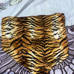 halter animal print top