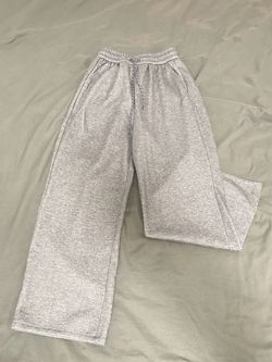 Gray Wide-Leg Pants