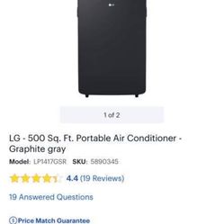 LG Portable Air Conditioner 