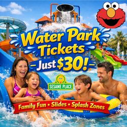 Sesame Place water park tickets. Great Summer deals💦💦💦